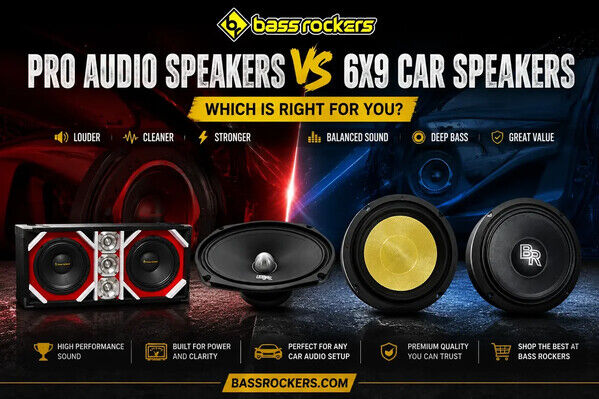 Pro Audio Speakers Vs 6x9 Car Speakers | Bass Rockers Guide photo 1