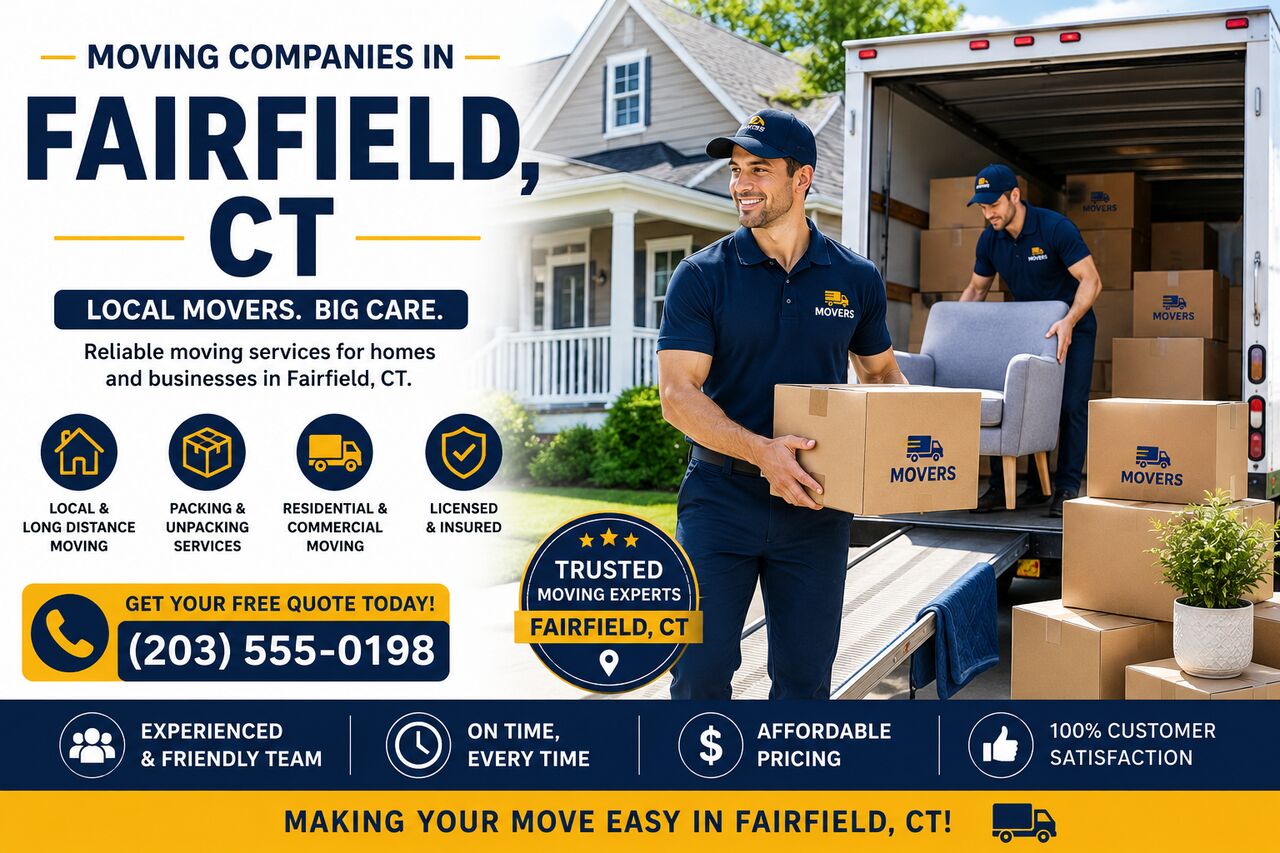 Reliable Moving Companies In Fairfield, CT For Homes And Businesses