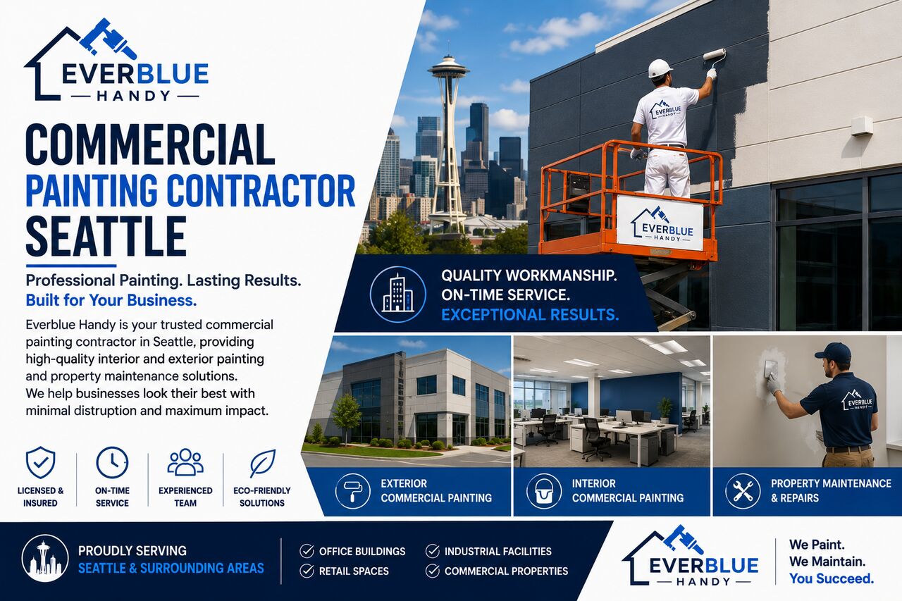 Commercial Painting Contractor Seattle | Expert Painting Solutions By Everblue Handy photo 1