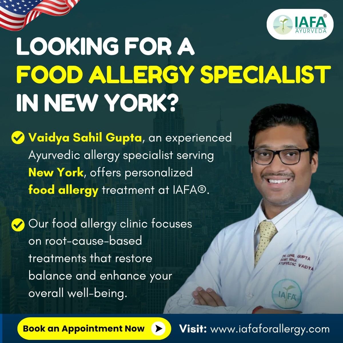 USD 1,  Looking For A Food Allergy Specialist In New York? | Expert Ayurvedic Food Allergy Treatme