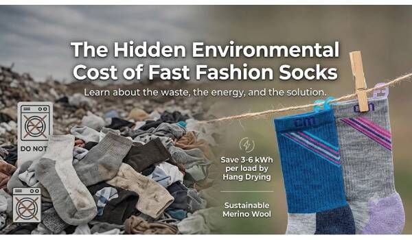 USD 17,  The Hidden Environmental Cost Of Fast Fashion Socks. photo 1