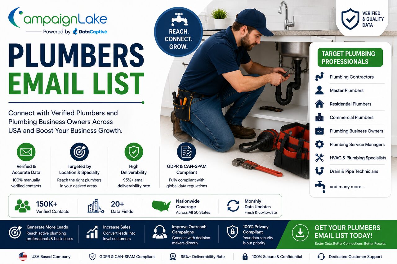 Plumbers Email List For Targeted B2B Marketing photo 1