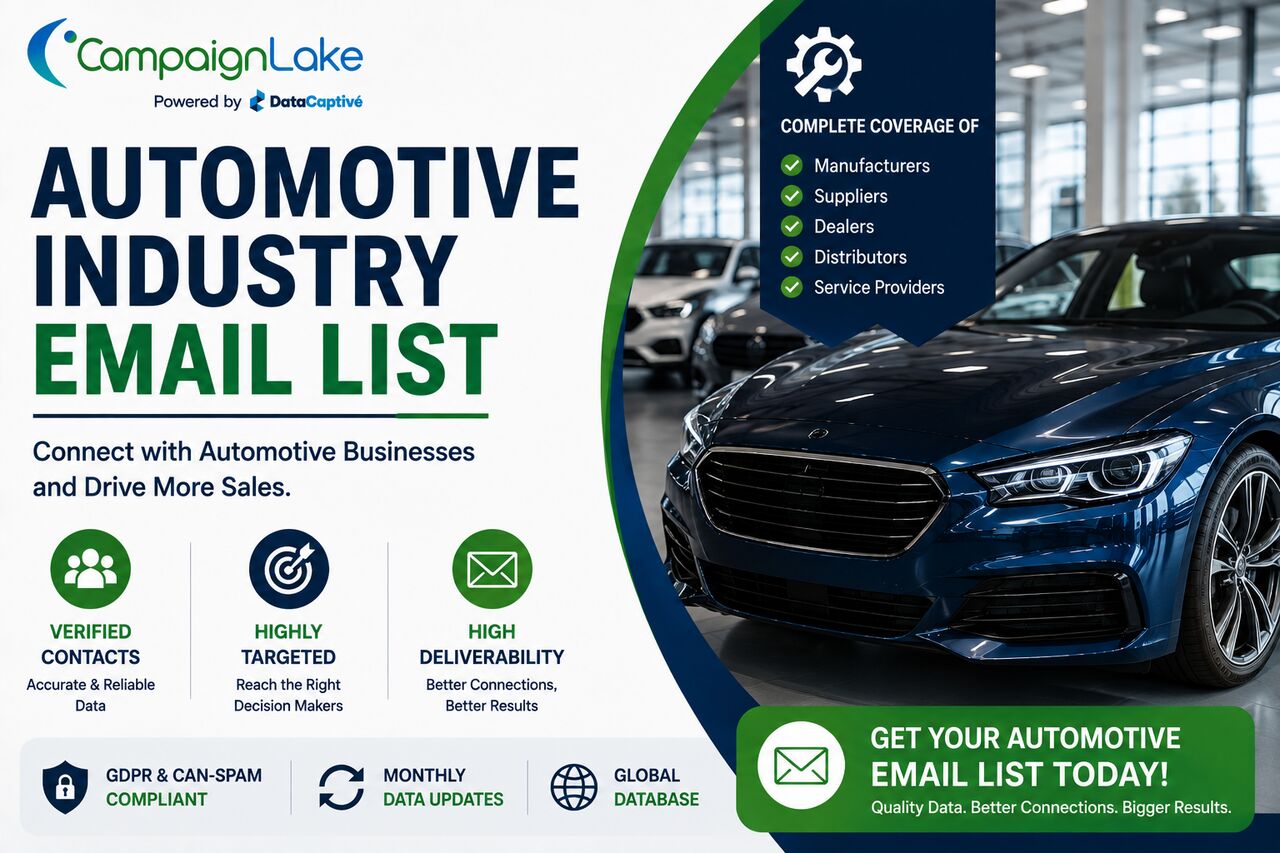 Automotive Industry Email List For Business Growth