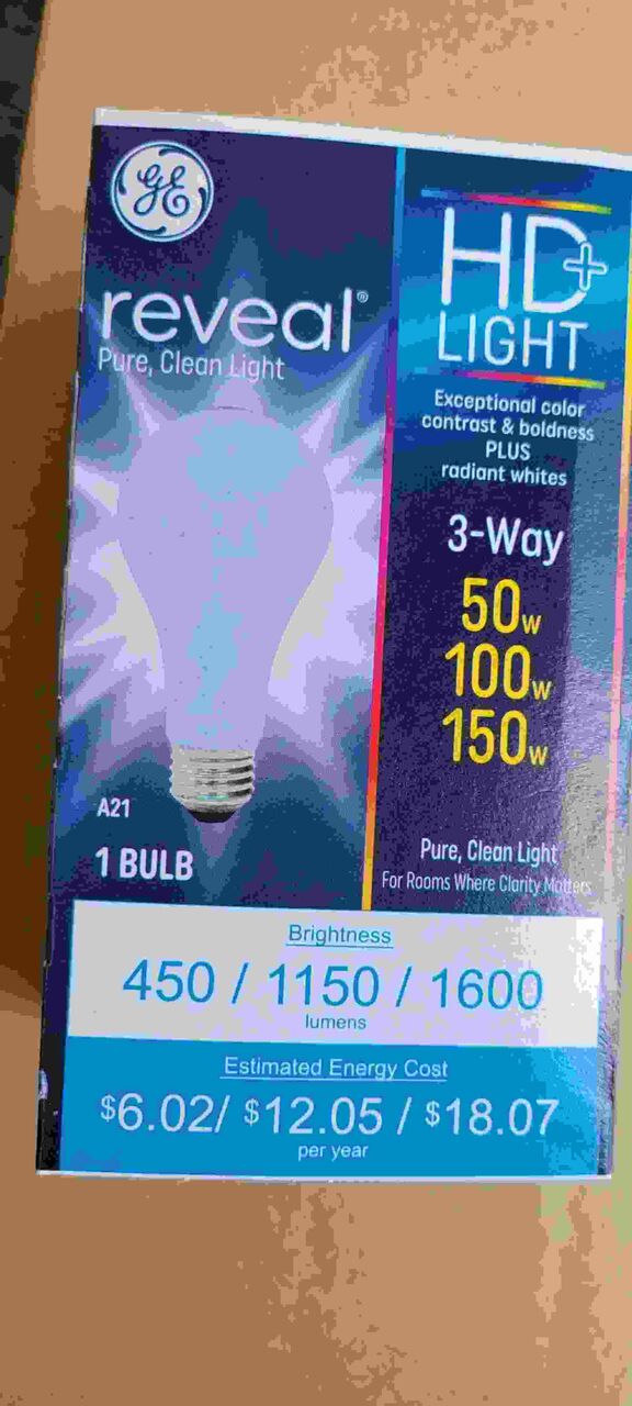 USD 46,  3 Way Light Bulb, Reliable A19 & E39 Base Options photo 1