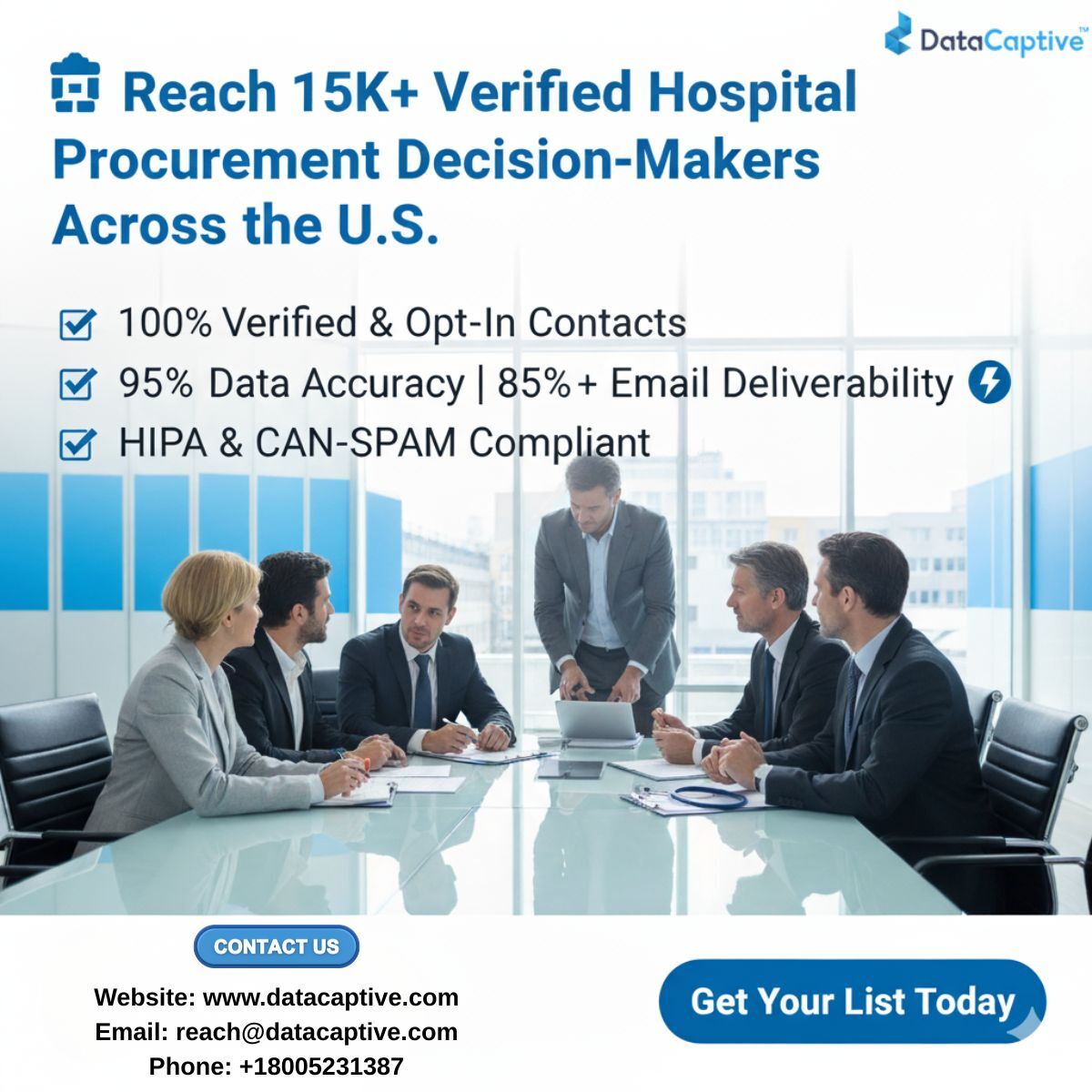 Purchase Verified Hospital Procurement Email List USA