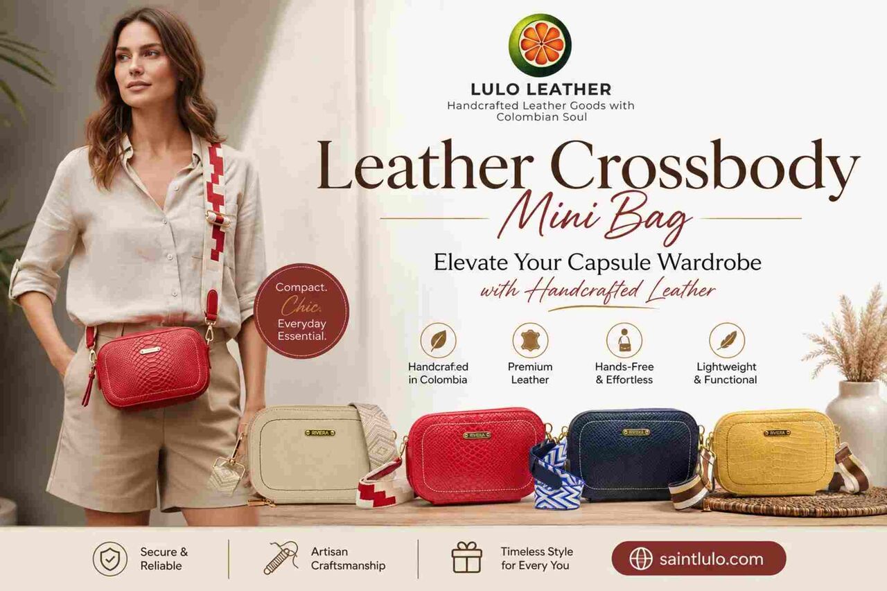 USD 61,  Leather Crossbody Mini Bag: Transform 3 Daily Fits photo 1