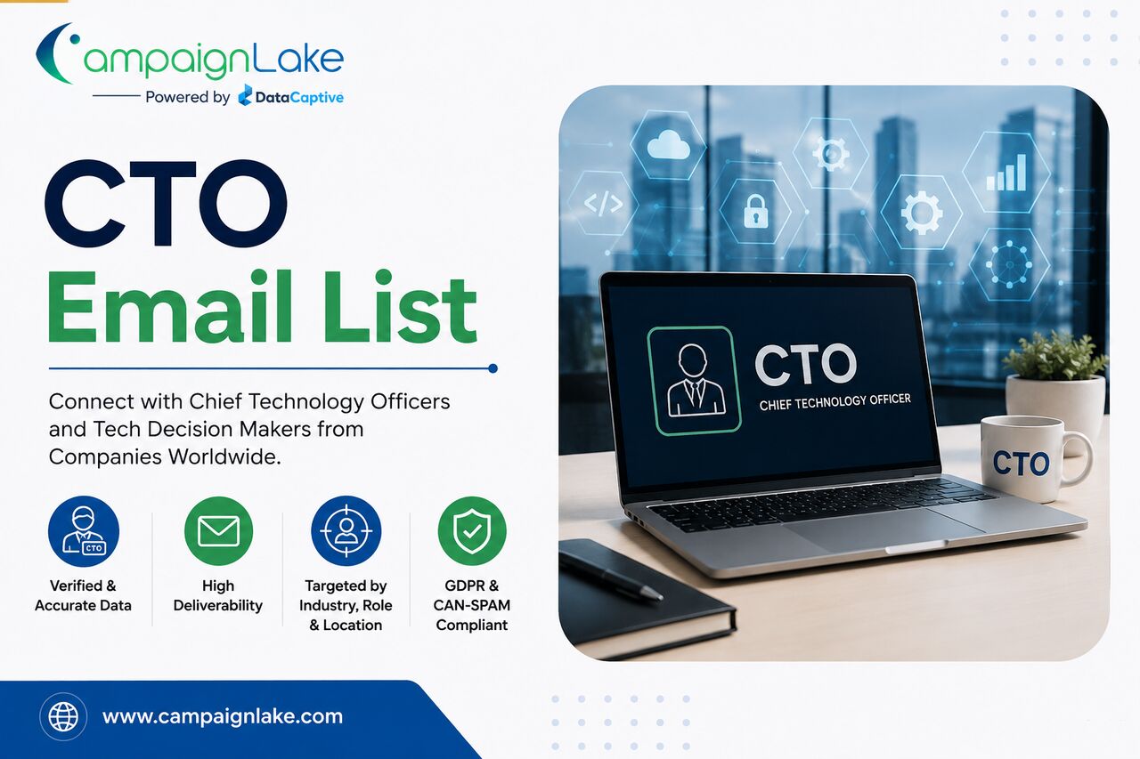 CTO Email List To Reach Technology Leaders