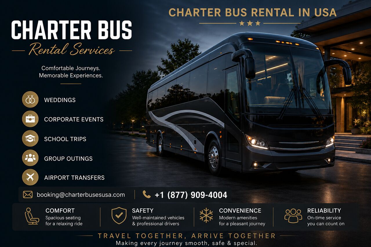 Frisco Charter Bus Rental For Weddings & Special Events