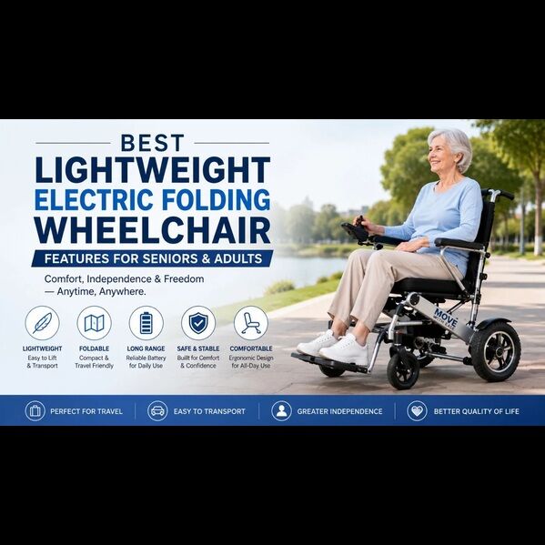 USD 2868,  Best Lightweight Electric Folding Wheelchair Features For Adults – Move With Ease Store photo 1