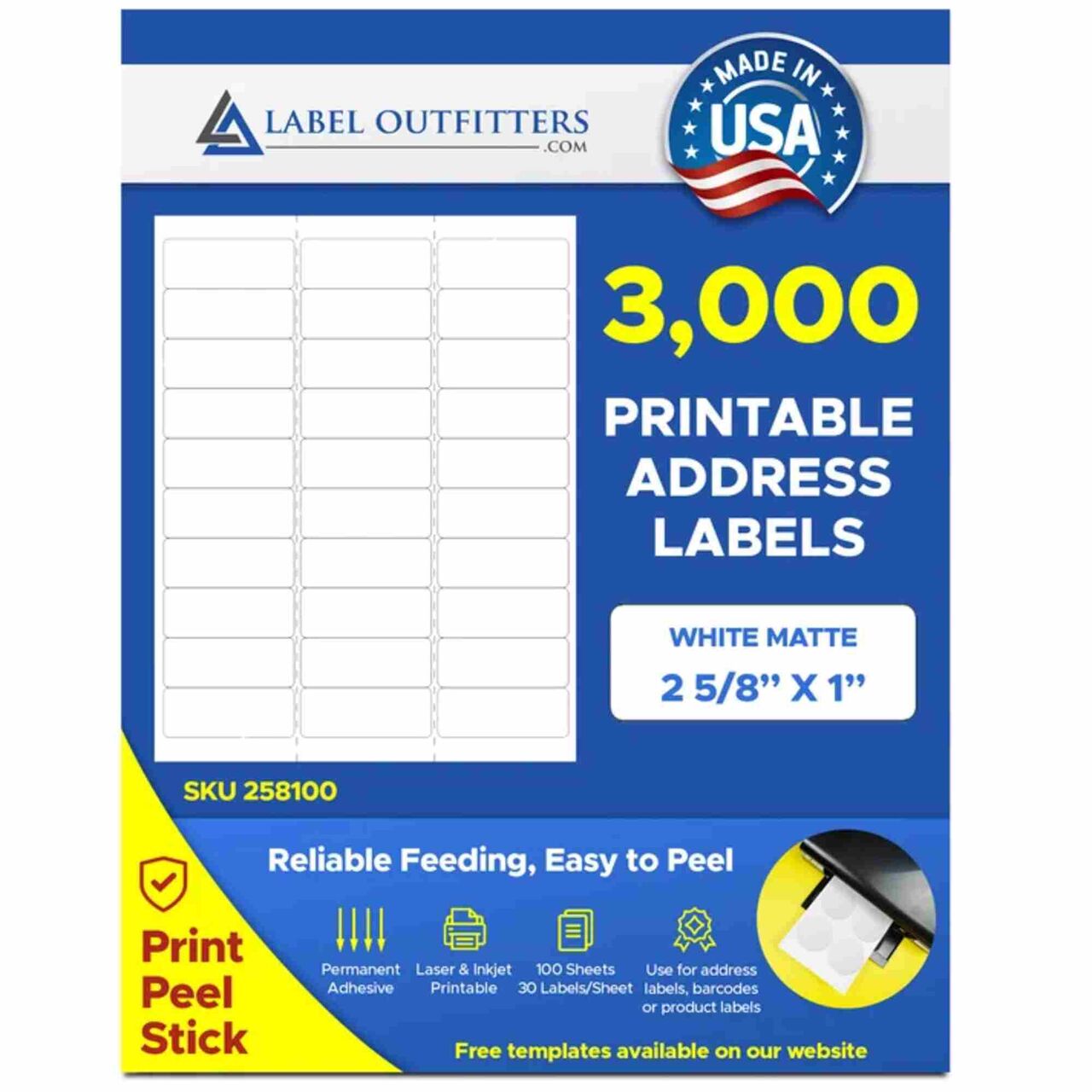 USD 13,  Laser Printer Labels | 400+ Sizes, Colors & Finishes photo 1