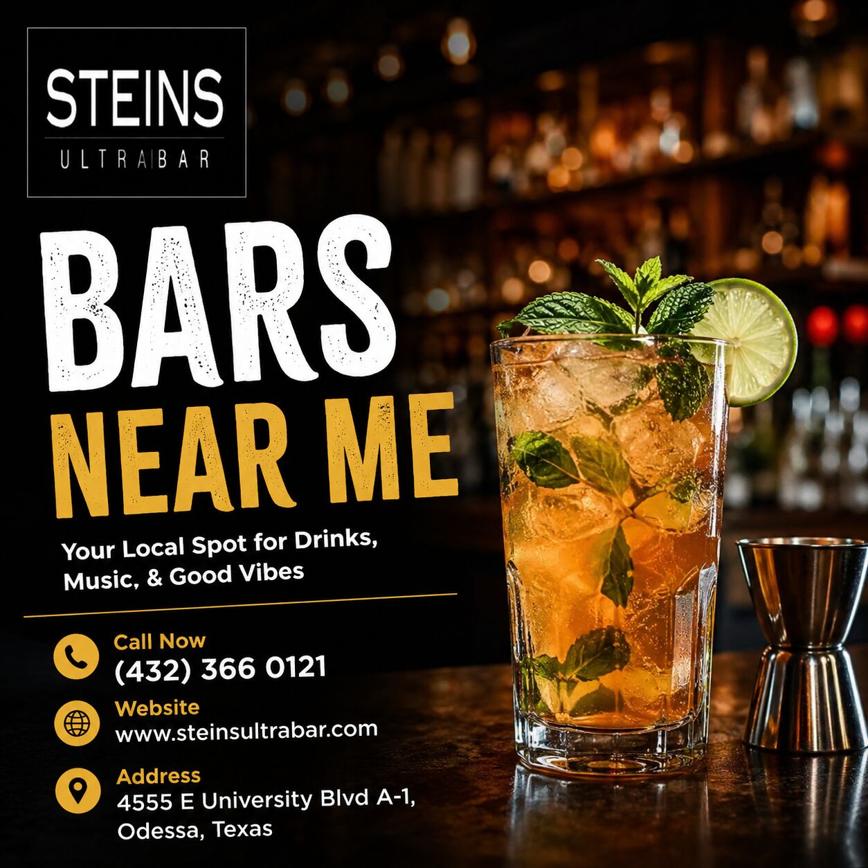 Bars Near Me – Enjoy A Night Out At Steins Ultra Bar