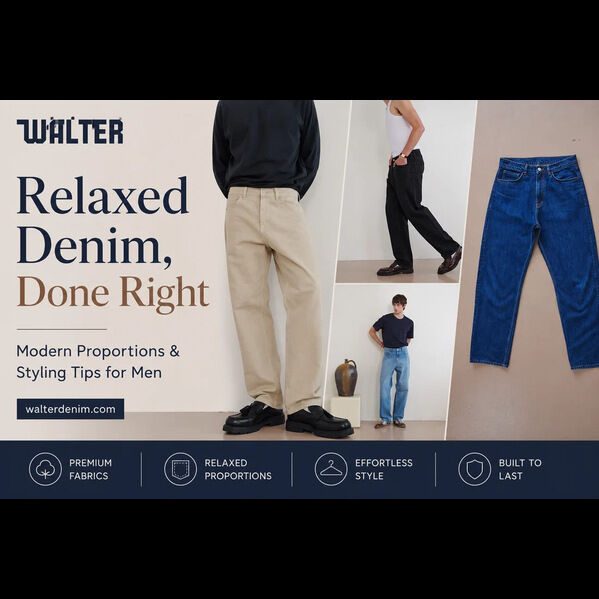 USD 84,  Relaxed Fit Jeans | Smarter Modern Denim Styling photo 1