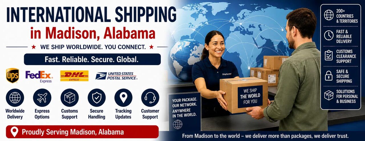 International Shipping In Madison, AL