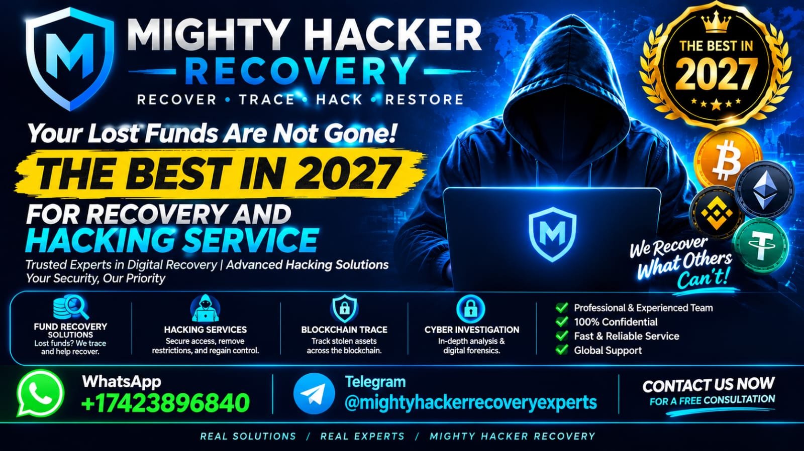 Mighty Hacker Recovery – Trusted Recovery Experts WhatsApp: +1 742 389 6840 photo 1