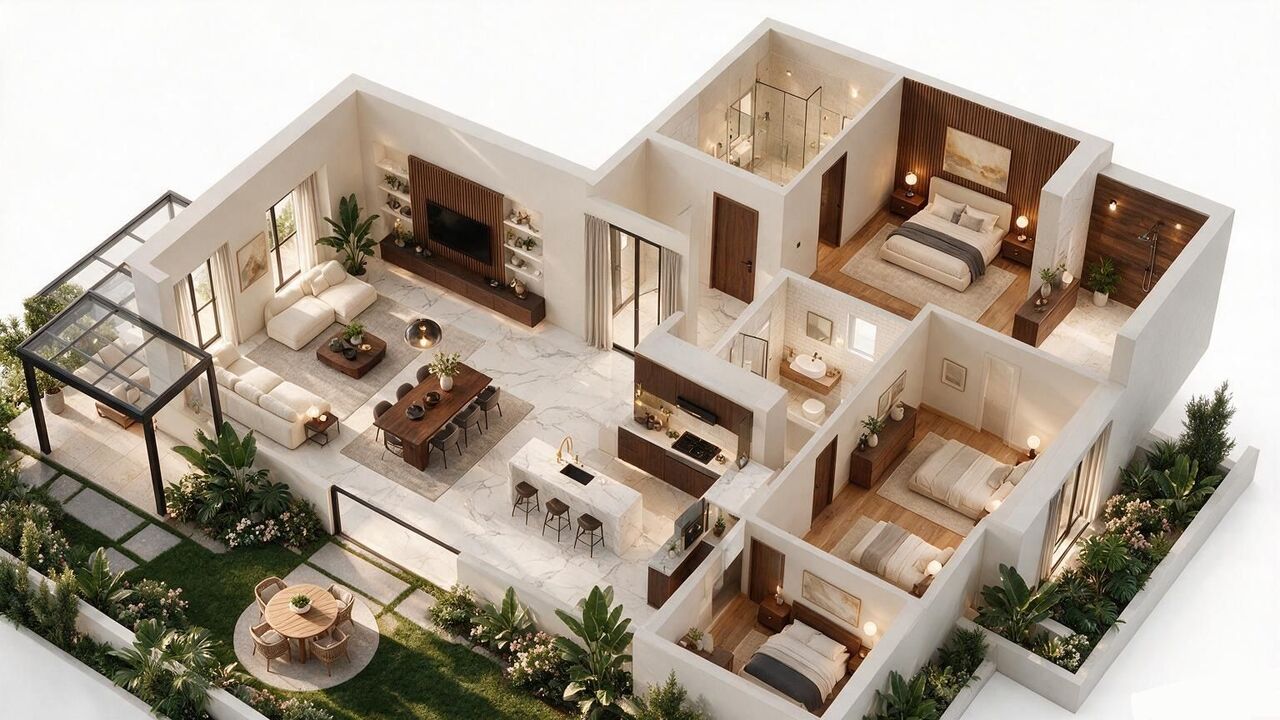 Get Realistic 3d Floor Plan Services For Property Presentation