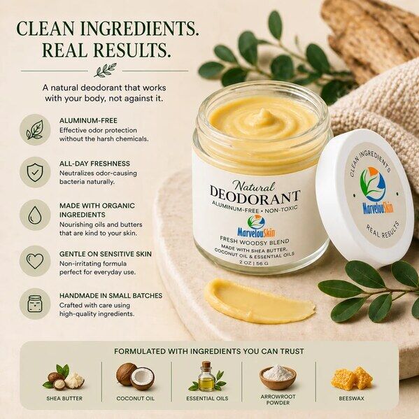 Aluminum Free Deodorant Cream For Sensitive Skin photo 1