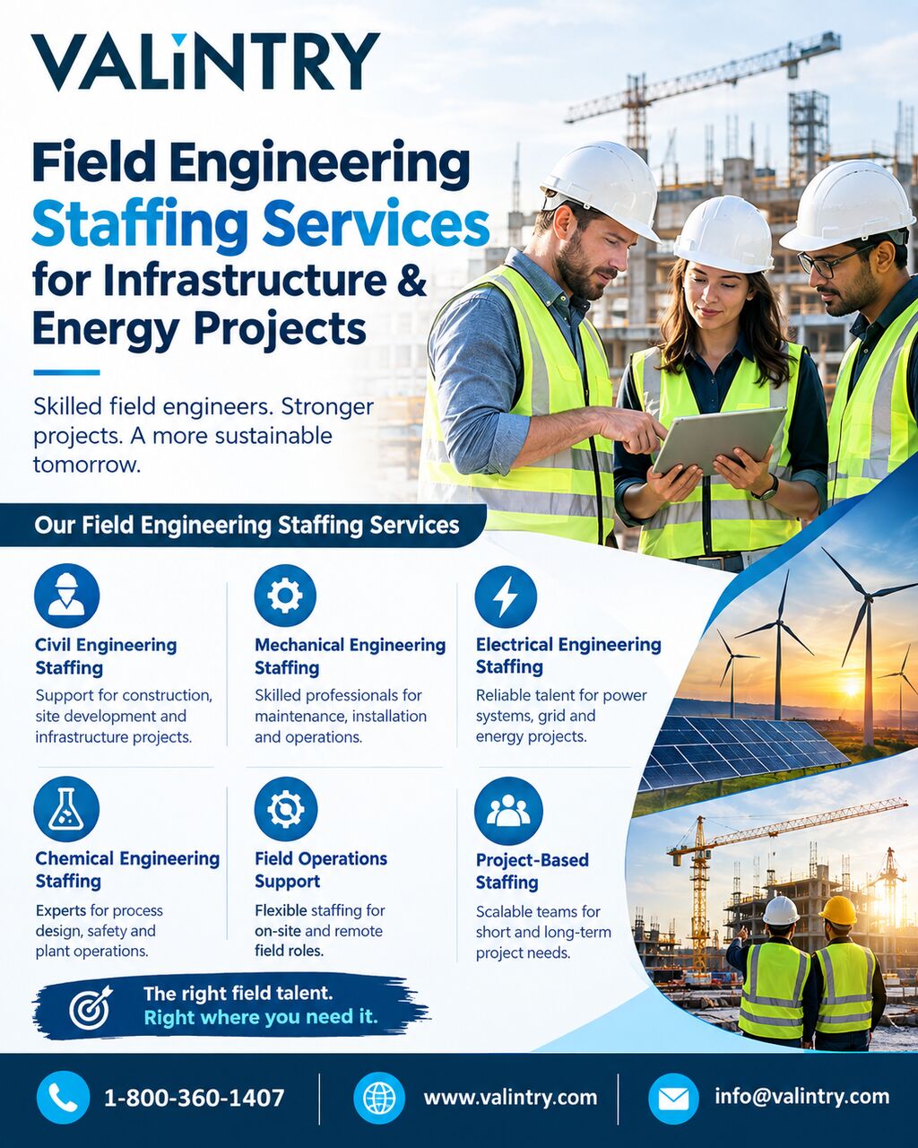 Field Engineering Staffing Services For Infrastructure & Energy Projects
