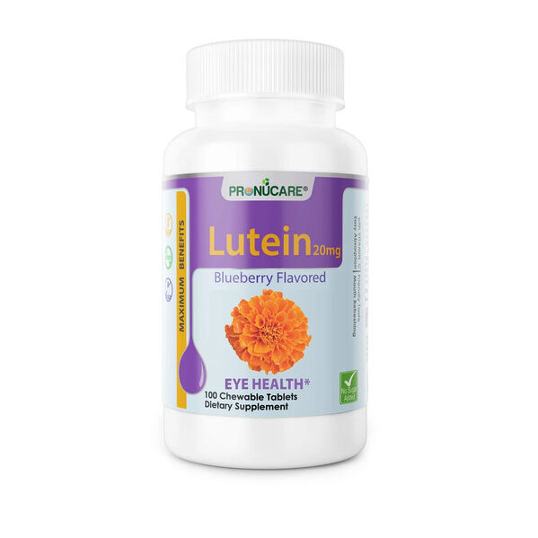 Lutein Supplement 20mg – Blueberry Chewable Eye Support photo 1