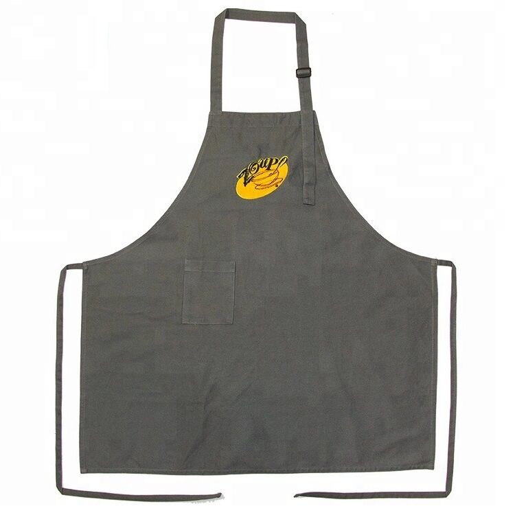 USD 1,  Promotional Kitchen Apron, Custom Logo Printed Chef Apron, Cotton Twill Aprons photo 4