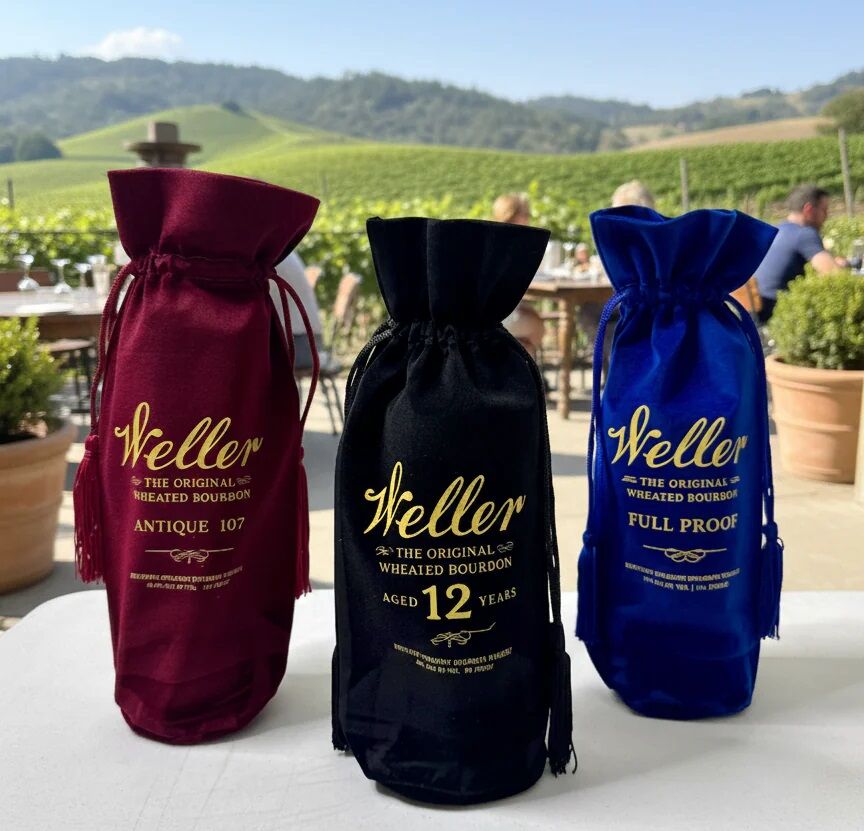 Cotton Bottle Bag, Wine Bottle Packing Bag, Gift Bag, Promotional Bottle Bags photo 3