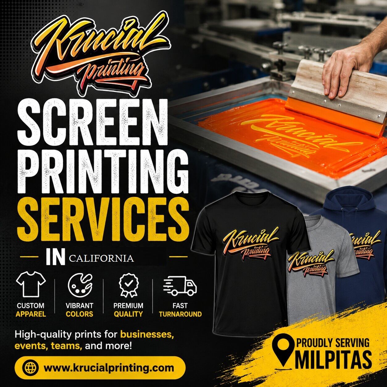Screen Printing Service In California