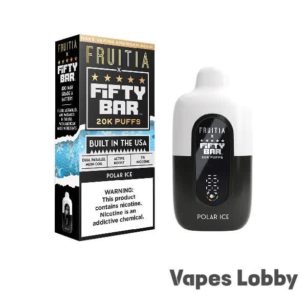 Polar Ice – Fruitia X Fifty Bar 20K Puffs – Disposable Vape photo 1