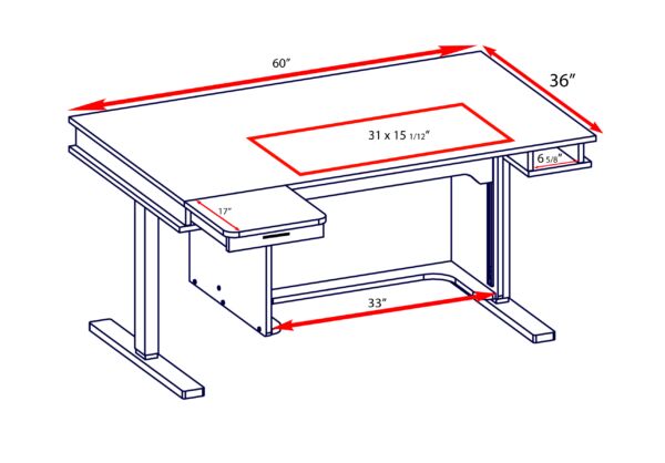 USD 4,  Model 9000 New Heights Adjustable Table photo 2