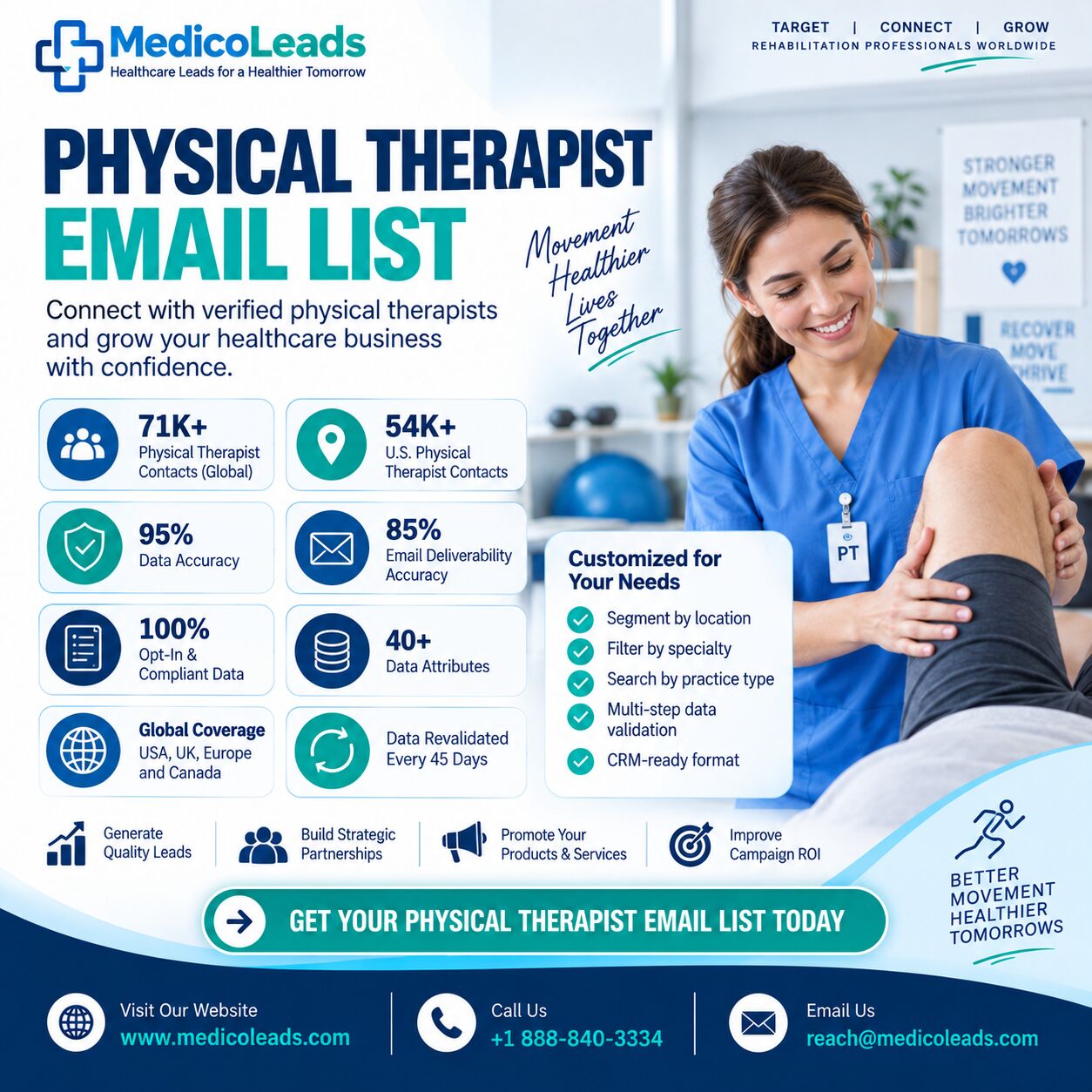 Physical Therapist Email List For B2B Leads photo 1