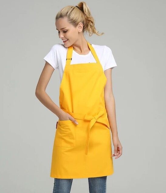 USD 1,  Promotional Kitchen Apron, Custom Logo Printed Chef Apron, Cotton Twill Aprons