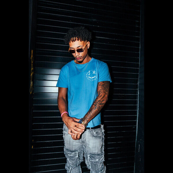 USD 45,  Blue Heavy Cotton Shirt | Carolina Blue Graphic Tee photo 1